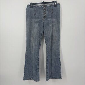 Vintage Zana Di Y2K Jeans Low Rise Cropped Flare Jeans Womens Size 11‎